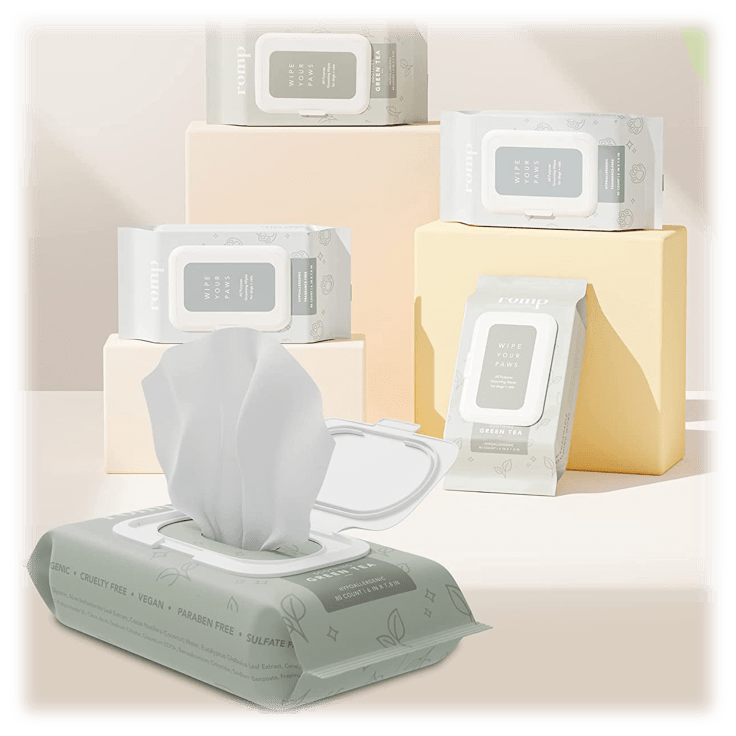 SideDeal 8Pack Romp Pet Grooming Wipes (640 Total)