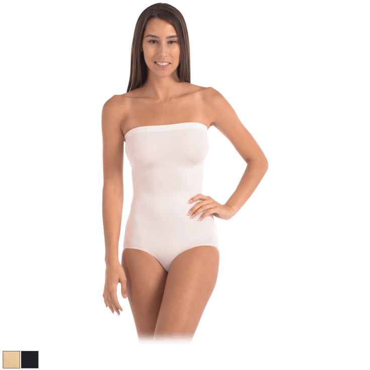 MorningSave: Body Beautiful Open Bust Bodysuit Shaper with Mesh Butt