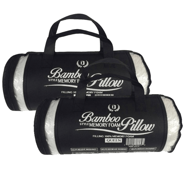 MorningSave 2Pack Bamboo Memory Foam Pillows