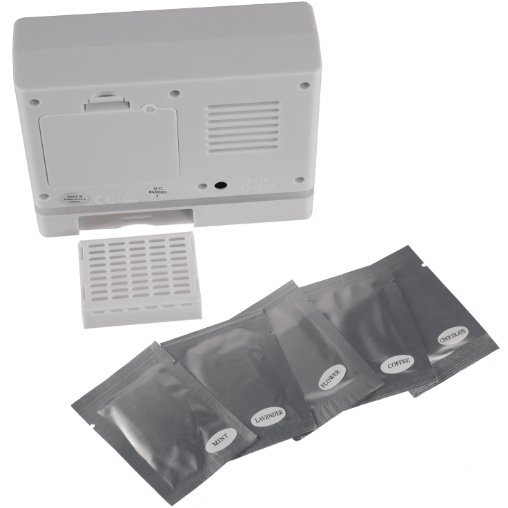 MorningSave Aroma Alarm Clock with Nature Sounds & LED Light