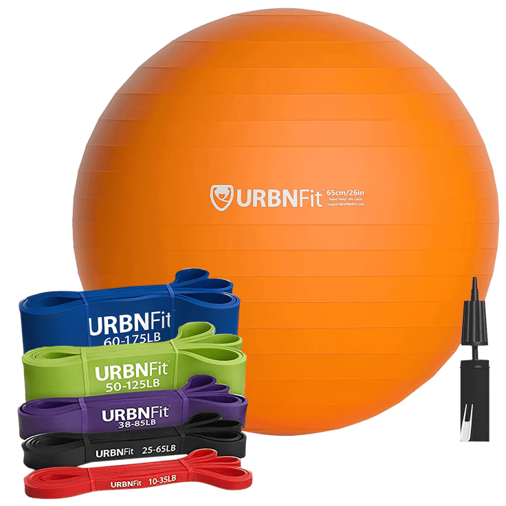 URBNFit Exercise Ball - Yoga Ball for Workout Pregnancy Stability