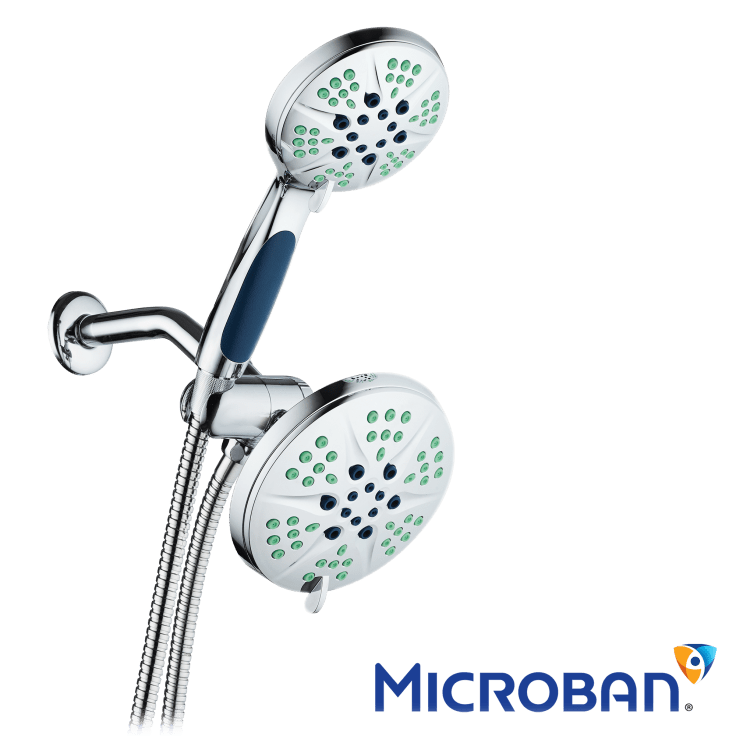 MorningSave NOTILUS Antimicrobial Shower Head With Wand