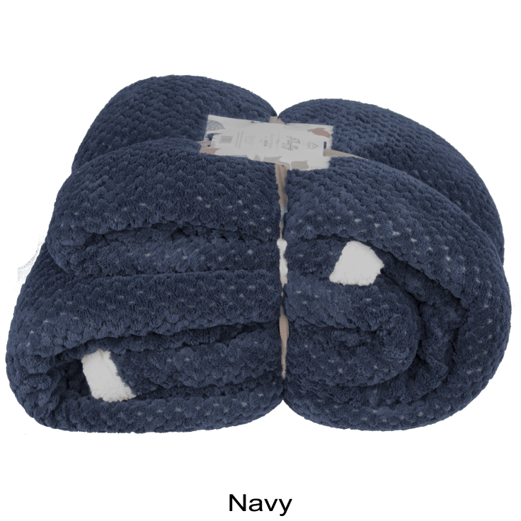 MorningSave Fluffy Reversible QueenSized Sherpa Throw Blanket by