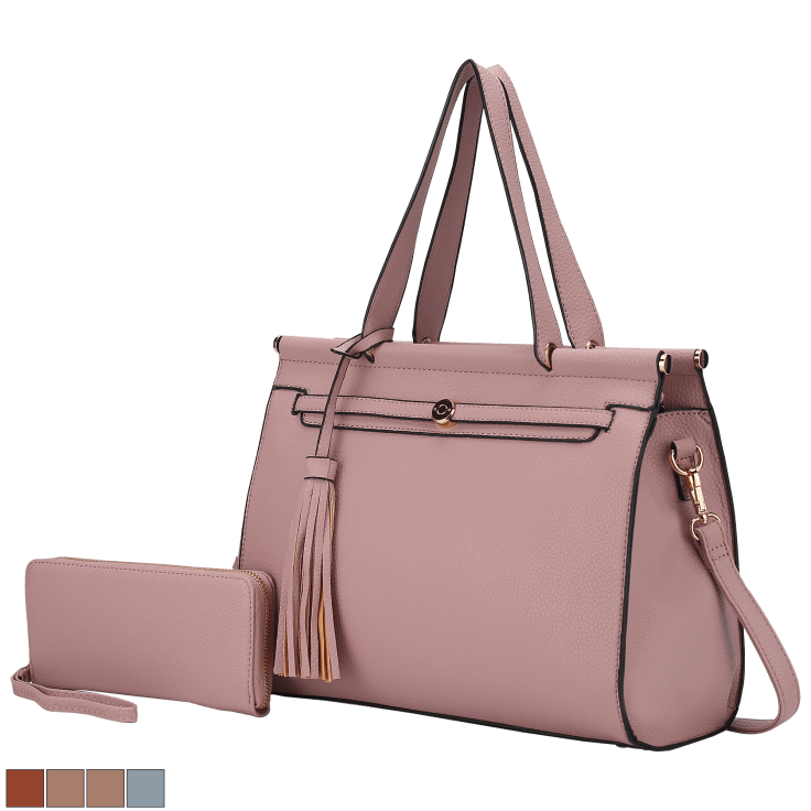 MKF Collection Juliette Shoulder Bag with Matching Wallet 2 Pcs by Mia K