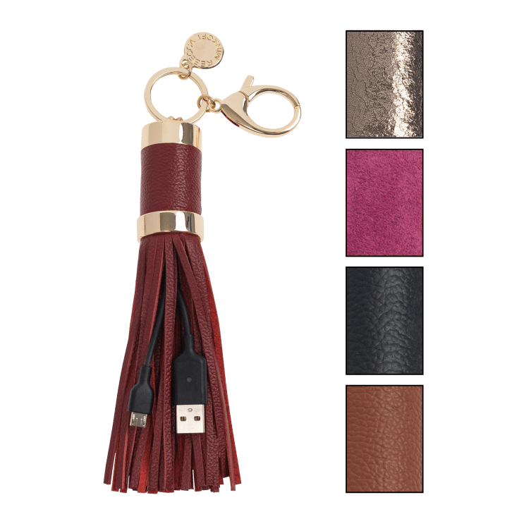 MorningSave Rebecca Minkoff Power Tassel Keychain Micro USB