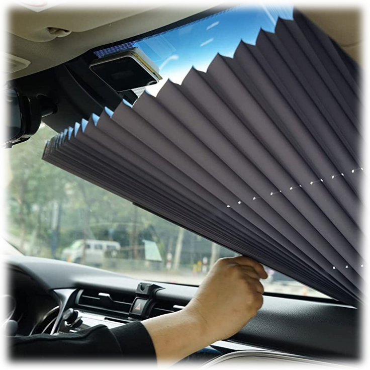 MorningSave 3Pexperts 26" Retractable Windshield Sun Shade