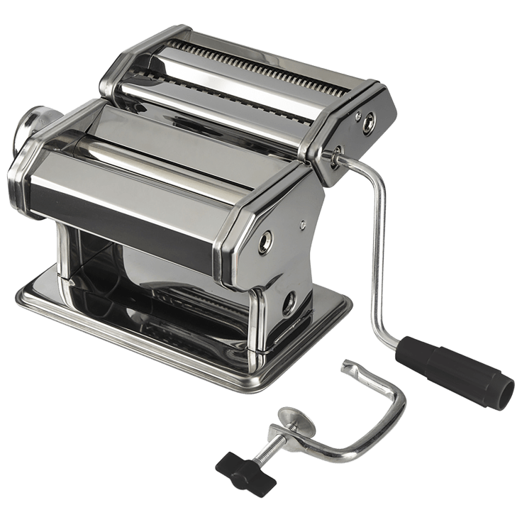  Shule Electric Pasta Maker Machine with Motor Set Stainless  Steel Pasta Roller Machine Silver : Home & Kitchen