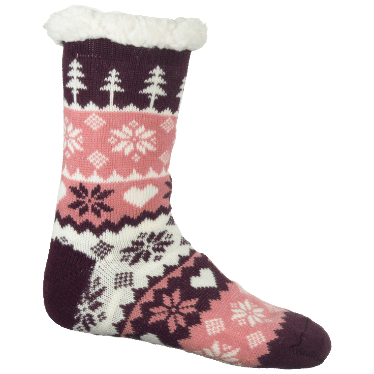 SideDeal: 3-Pack: Women's Assorted Fluffy Sherpa Slipper Socks
