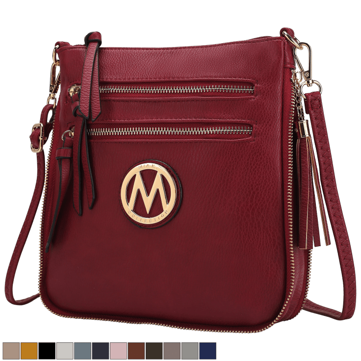 MKF Collection Eleanor Faux Crocodile-Embossed Vegan Leather Womens Satchel  by Mia K