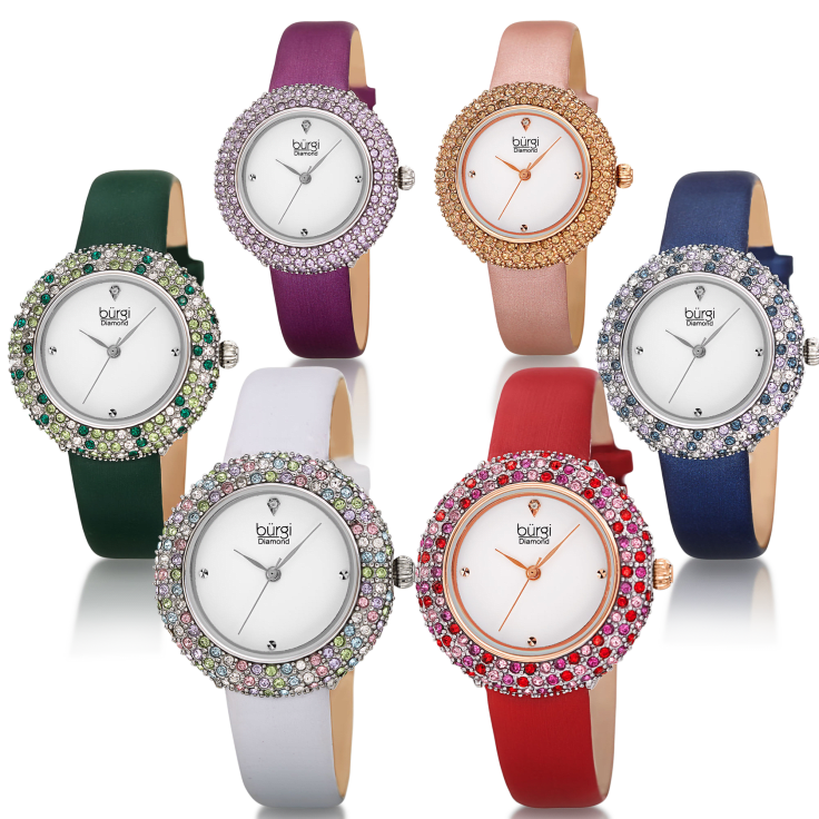 Burgi clearance diamond watch