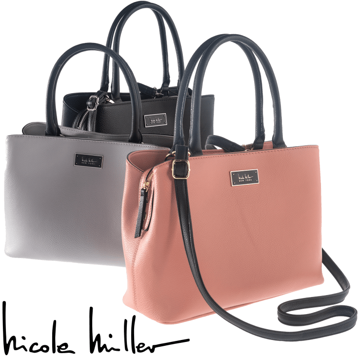MorningSave Nicole Miller Janet Satchel with Detachable Crossbody