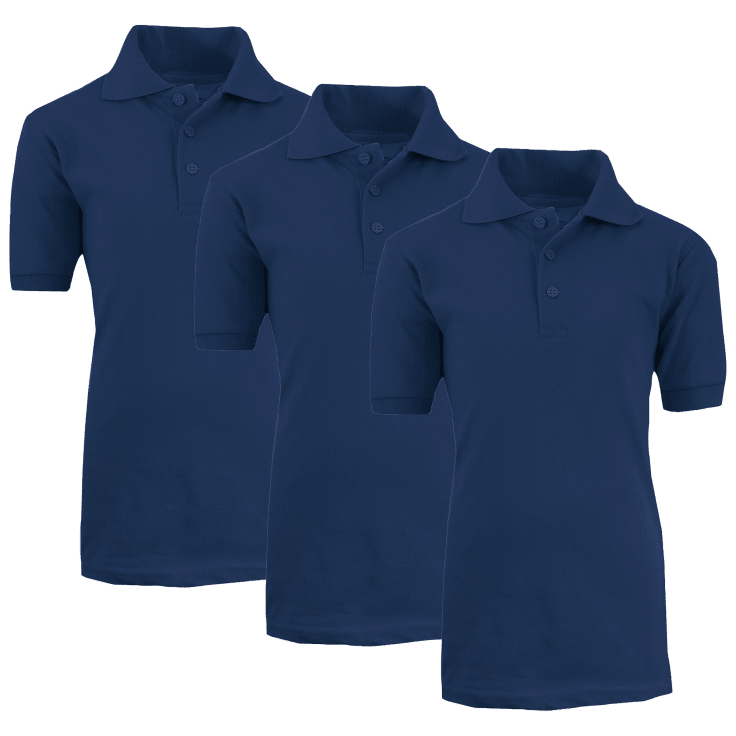 Galaxy by Harvic Boys Short Sleeve Polo Shirts School Uniform 
