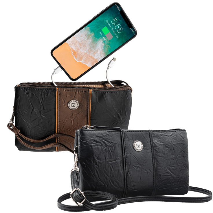 MorningSave: Stone Mountain 4-In-1 Genuine Leather Charging Handbag