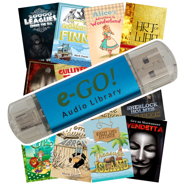 MorningSave eGO! 550 Audiobooks Collection on 32GB USB