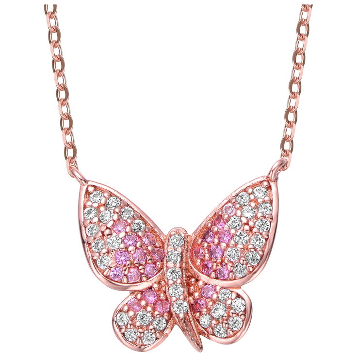 Genevive silver clearance cz necklace
