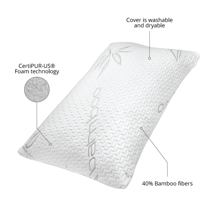 MorningSave 2Pack Bed & Brand Prestige Bamboo Pillows