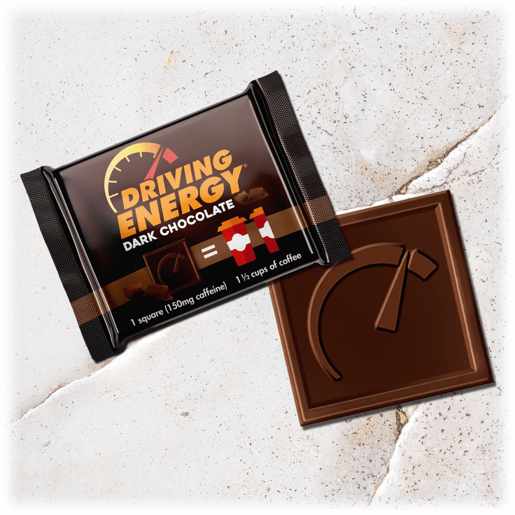 SideDeal 90Pack Zenevo Driving Energy Chocolates with Caffeine