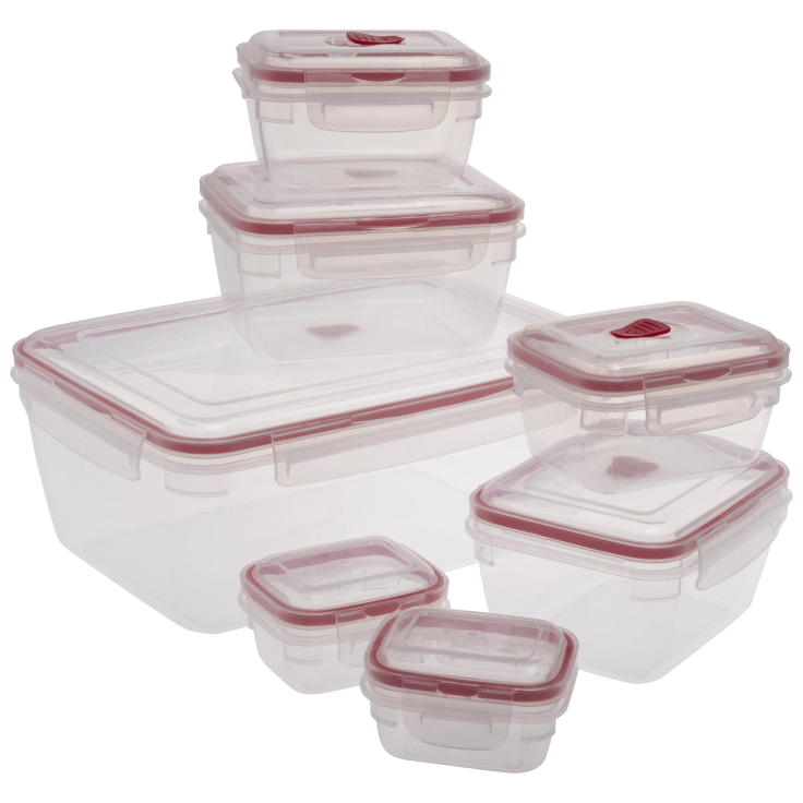 MorningSave FreshClip Vented 14Piece Food Storage Set with Locking Lids
