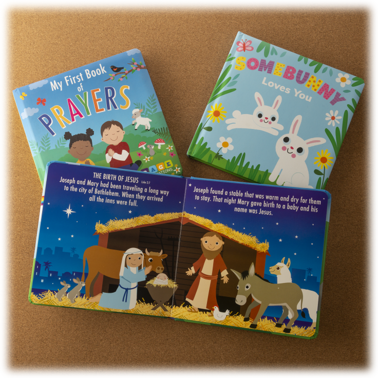 MorningSave 3Pack Padded Board Books "Religious Theme"