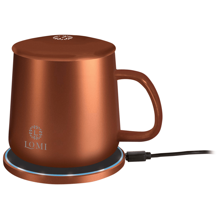 Lomi 2-In-1 Smart Mug Warmer and QI Wireless Charger, Copper