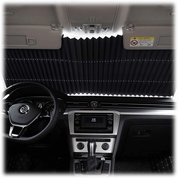 MorningSave 3Pexperts 26" Retractable Windshield Sun Shade
