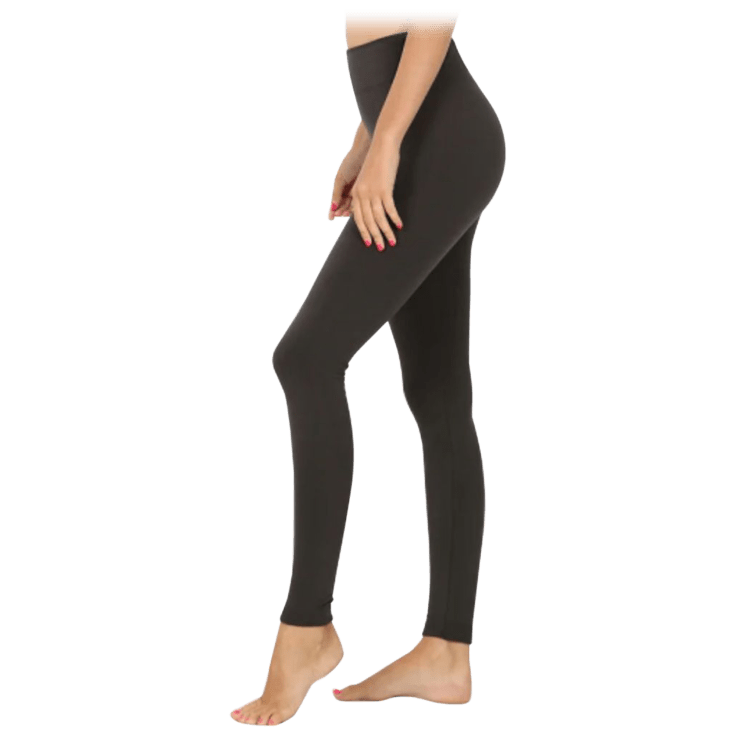 Sidedeal 5 Pack Womens Premium Fleece Lined Leggings In Black And Assorted Colors 3289