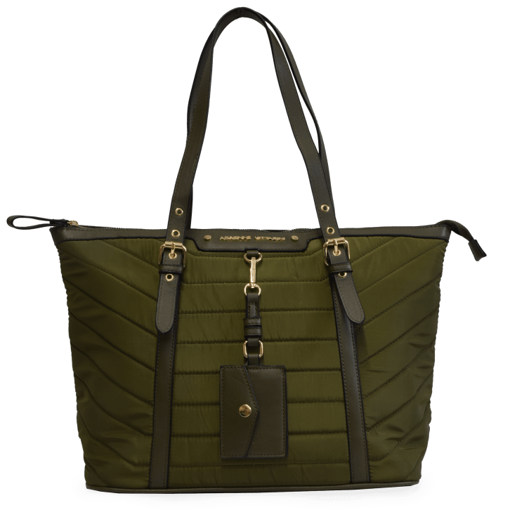 MorningSave Adrienne Vittadini Quilted Nylon Tote
