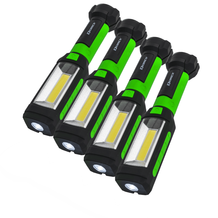 MorningSave: 4-Pack: LED Flashlight/Worklight with Magnetic Base