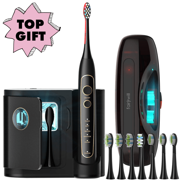 Fairywill Wireless Charging Electric Toothbrush with UV Sanitizing Case