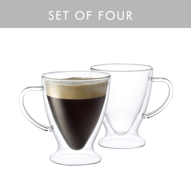 MorningSave 4Pack JoyJolt Double Wall Insulated Mugs