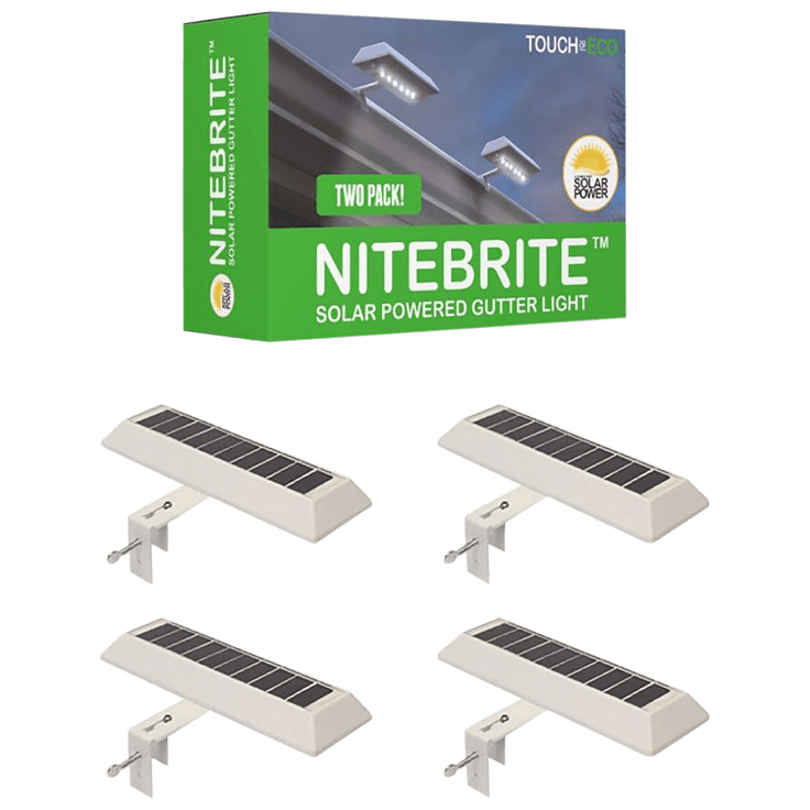 SideDeal: 2-Pack: Touch of Eco NiteBrite Solar Gutter/Fence Lights