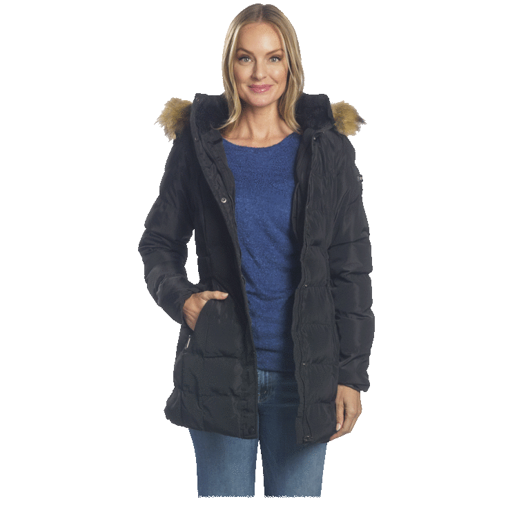 MorningSave: Beverly Hills Polo Club Women's Puffer Coat with Sherpa ...