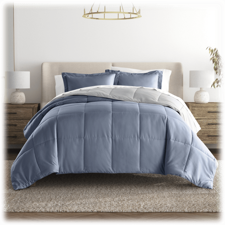 MorningSave Cloth & Gable Solid Reversible DownAlternative Comforter Set
