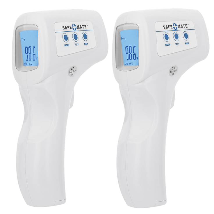 2-Pack Safe+Mate Digital Touchless Thermometers