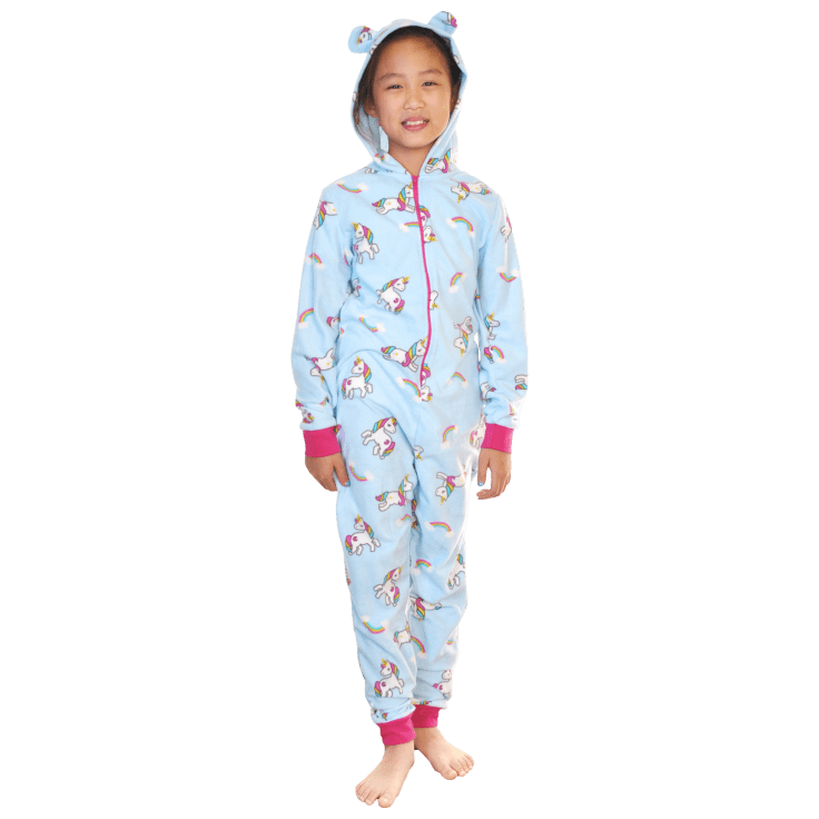 MorningSave Angelina Kids' Fleece Novelty OnePiece Hooded Pajamas