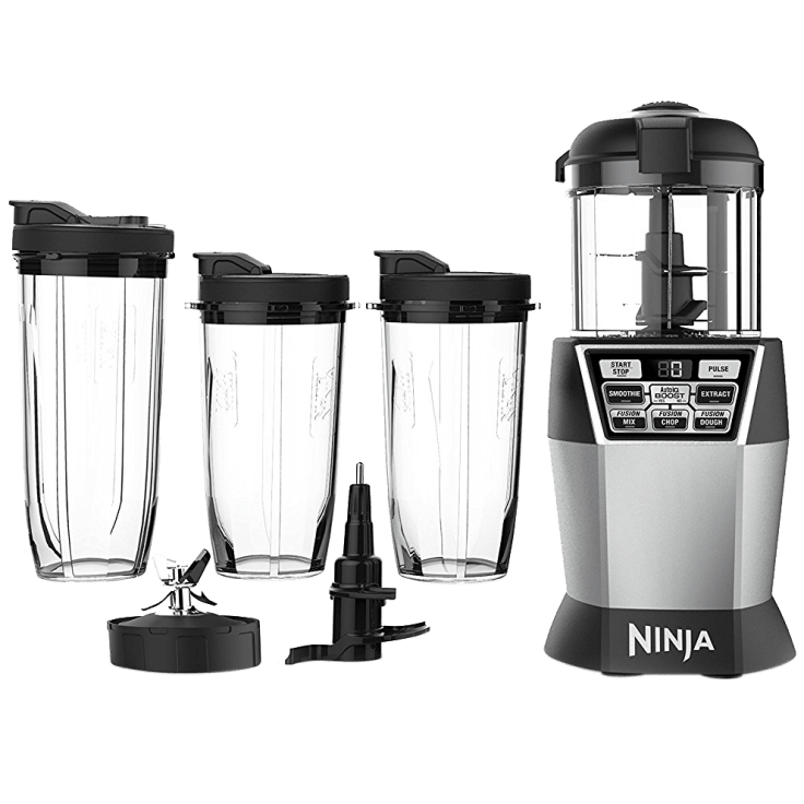 Ninja Nutri Ninja Nutri Bowl Duo Auto-IQ Blender with 2 Cups & 100 Recipe  Book 