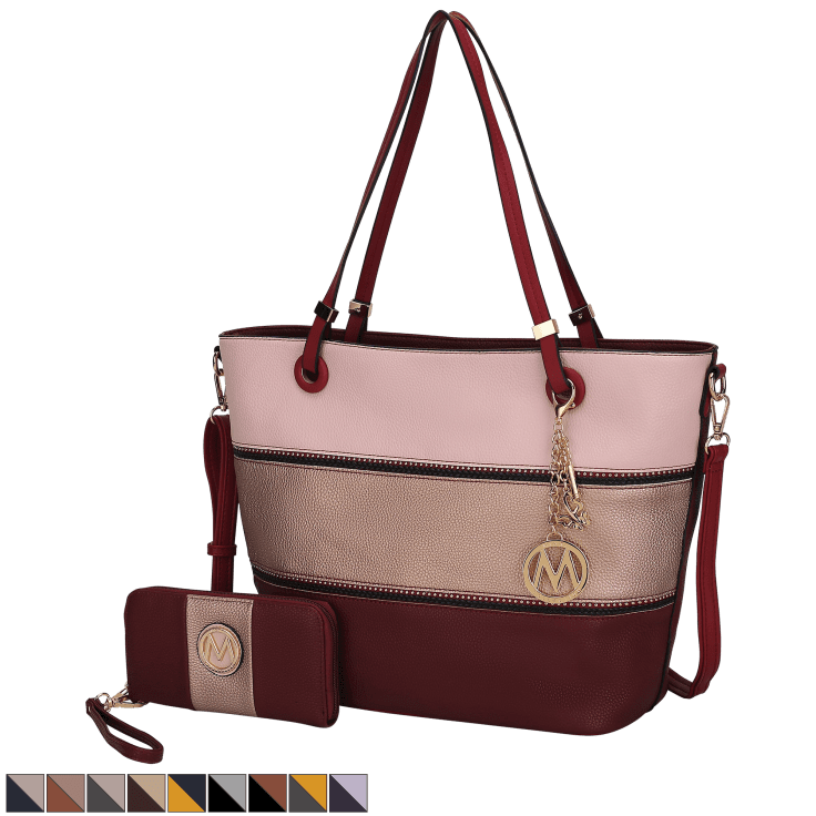 MorningSave: MKF Collection Vallie Colorblock Women's Tote Bag