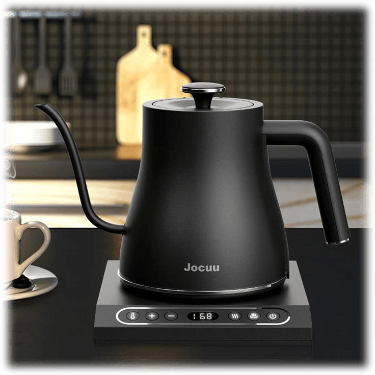 MorningSave Jocuu Gooseneck Electric Pour Over Kettle with Temperature Control