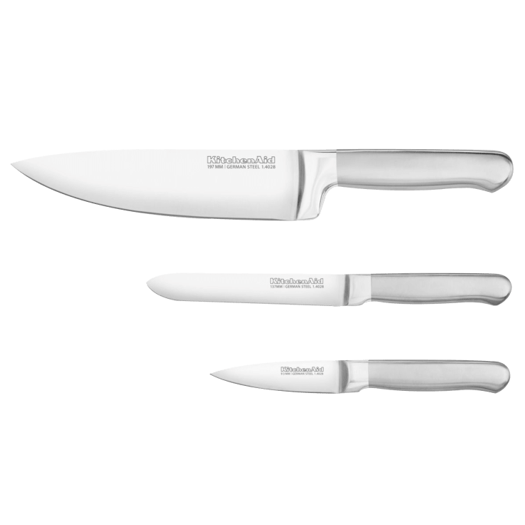 3-Piece KitchenAid Forged German Steel Essential Knife Set