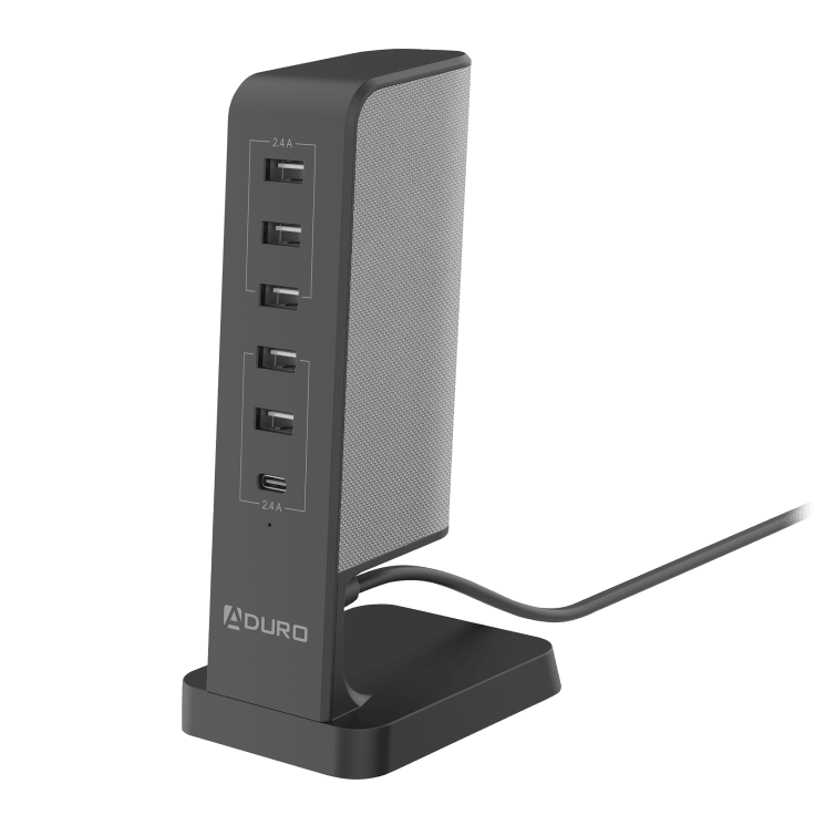 MorningSave Aduro PowerUp Flair Charging Station with 6 USB Ports