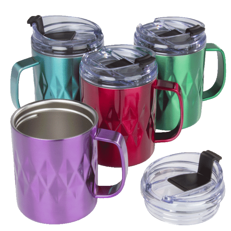 Insulated Mugs with Lid, 14 oz. - Primula Pink