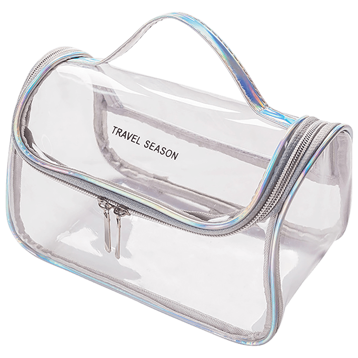 transparent travel toiletry bag
