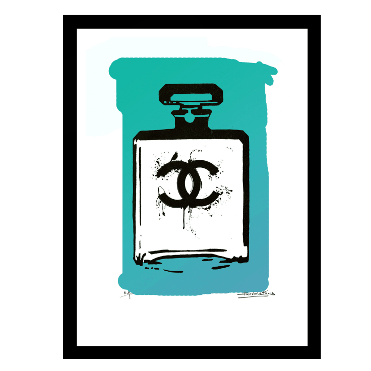 MorningSave: Fairchild Paris Chanel Logo Bottle - 14 x 18 Framed