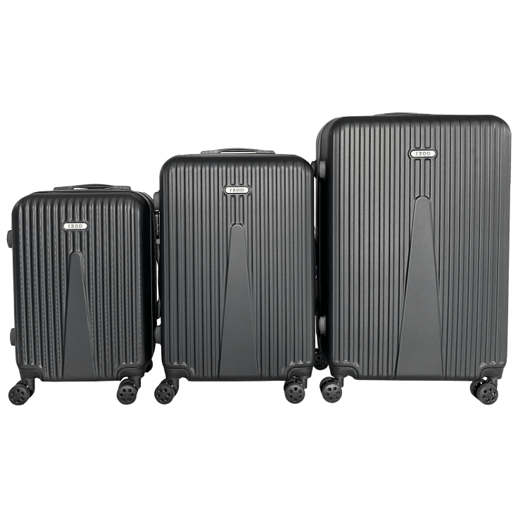 MorningSave IZOD Janisa 3Piece Expandable ABS Luggage Set