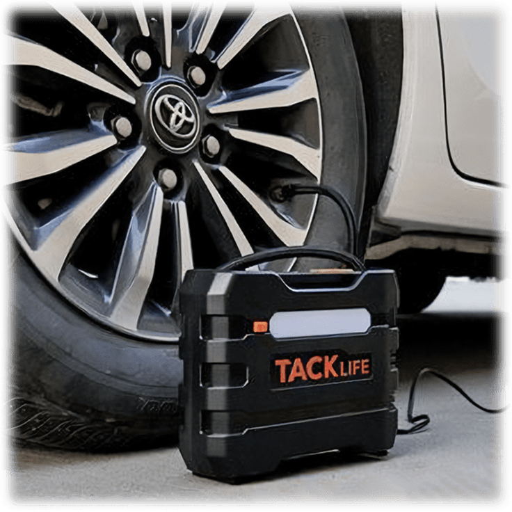 MorningSave Tacklife Car Tire Inflator Portable Air Compressor