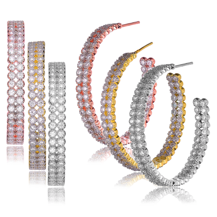 Rachel glauber discount hoop earrings