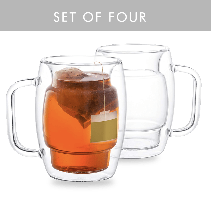 MorningSave 4Pack JoyJolt Double Wall Insulated Mugs