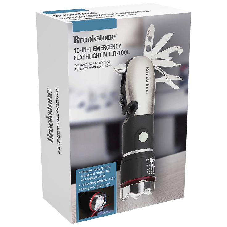 Brookstone 10- in-1 Emergency Flashlight Multi-Tool