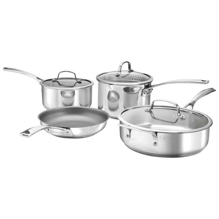 Cuisinart Forever Stainless Pour Saucepan with Straining Cover, 2 Qt.