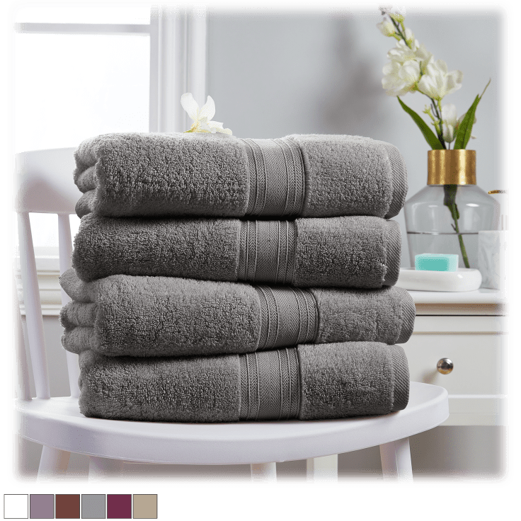 MorningSave Spirit Linen Home 4Piece Towel Set